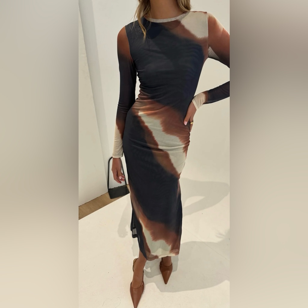Bronze Snake Amaya Mid Dress (Us Xs/Au 6) — image 4 of 8
